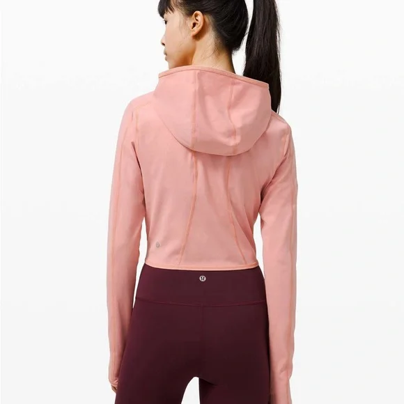 Lululemon Break a Trail 1/2 Zip Hoodie Pink Pastel Size 6 - Picture 3 of 12